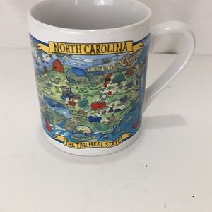 North Carolina The Tarheel State First in Flight  Map Oversized Mug